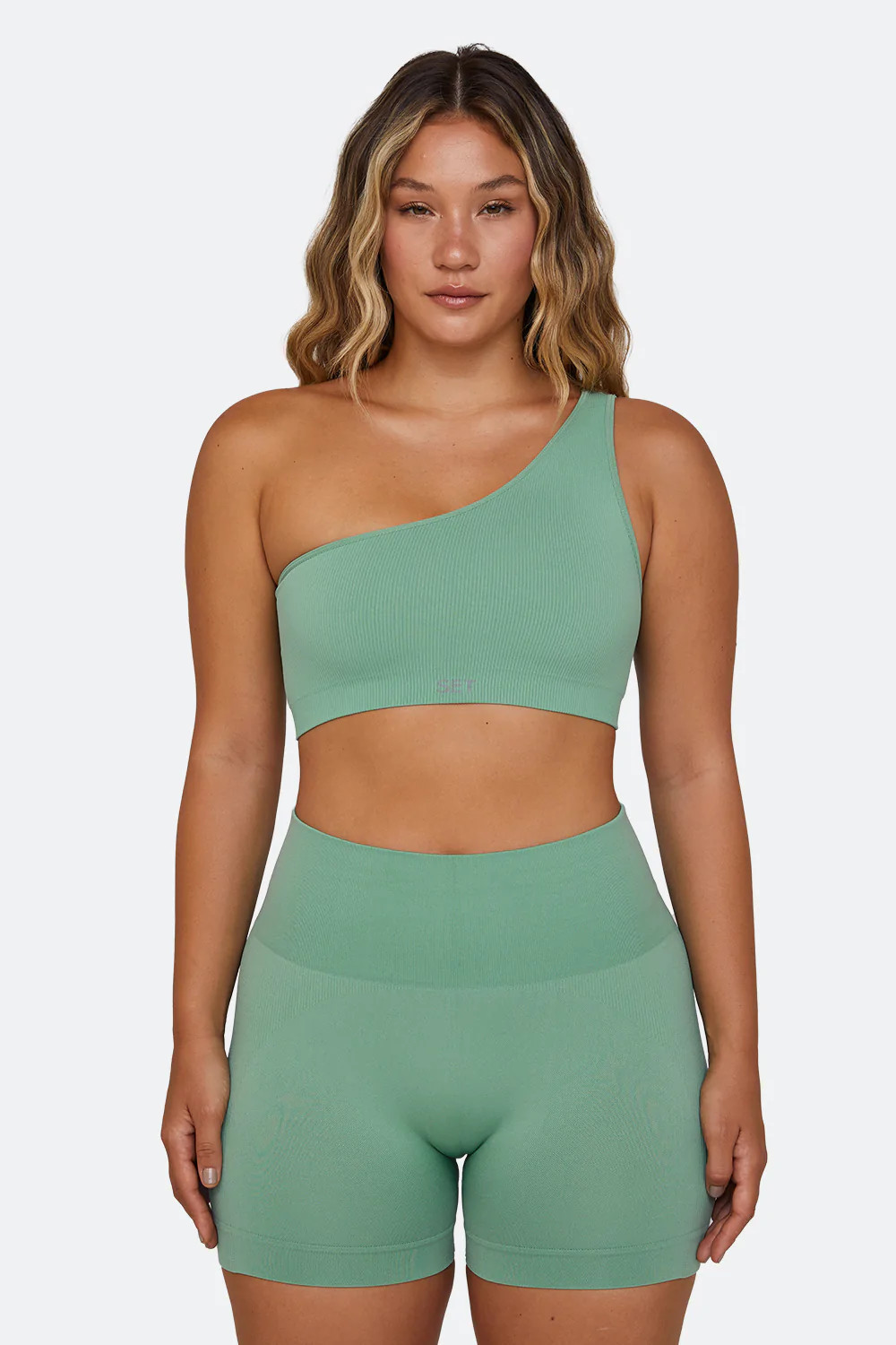 SCULPTFLEX® RIBBED ONE SHOULDER BRA 
                            liberty | SET Active