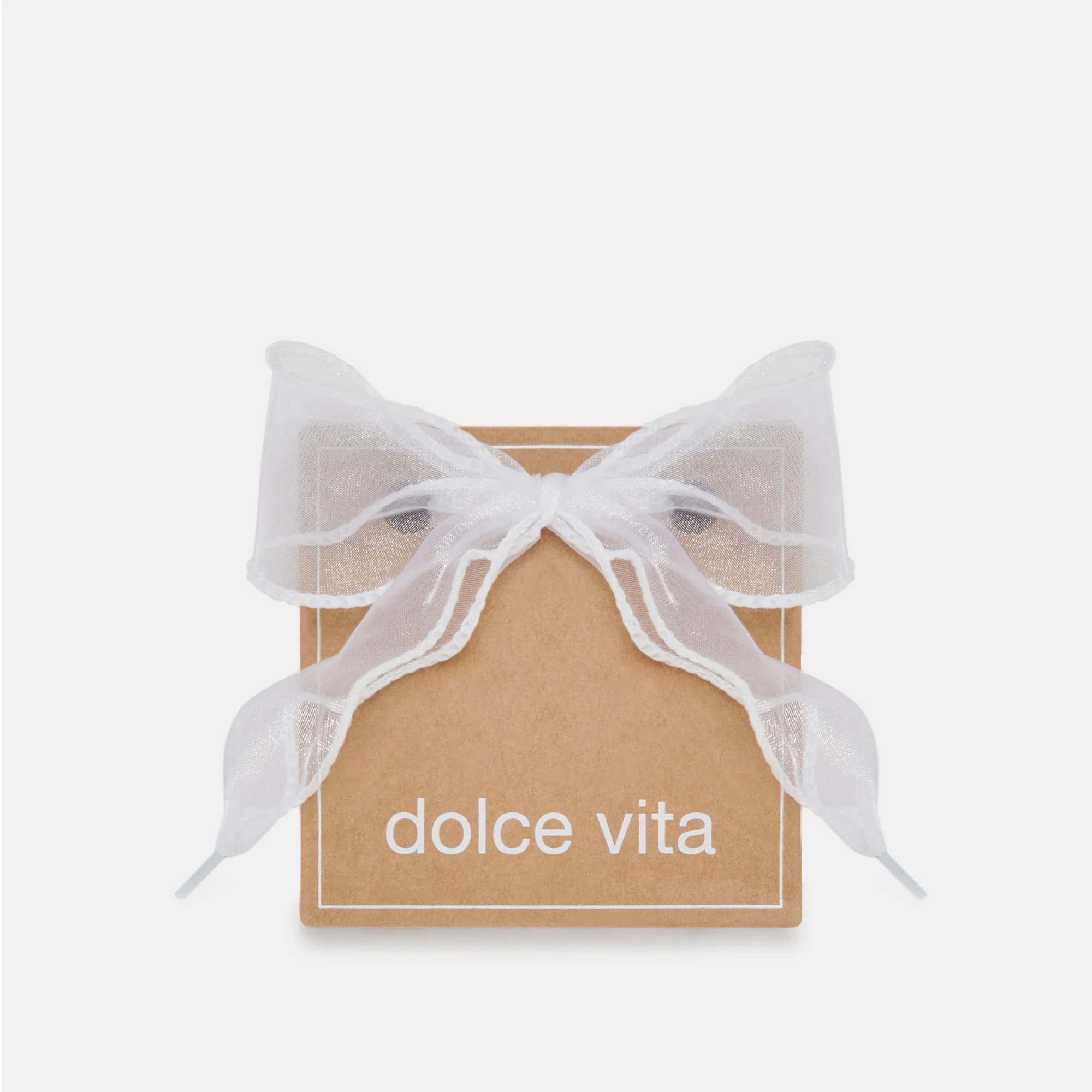 CURLY ORGANZA LACE WHITE | DolceVita.com