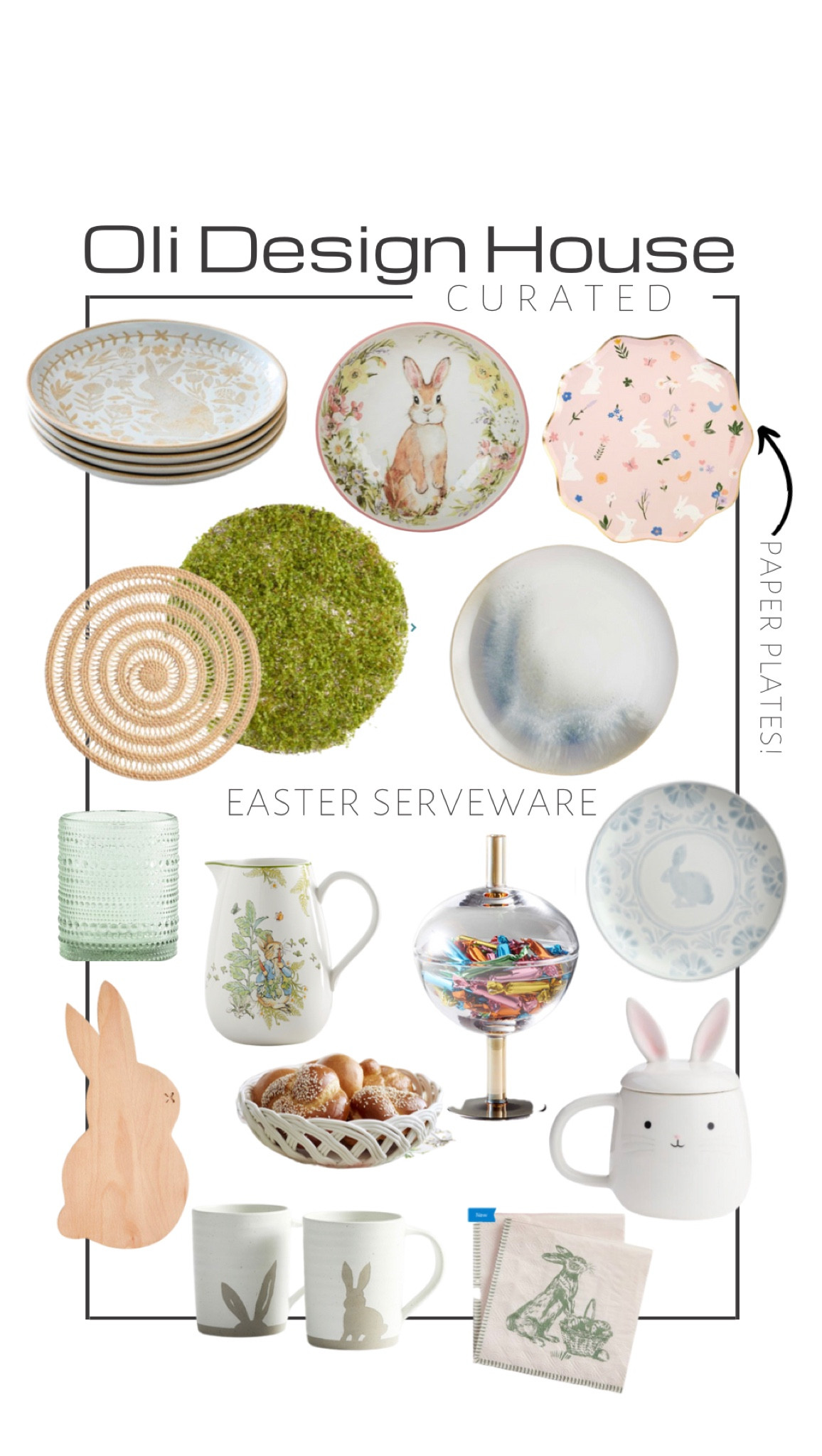 Easter serveware roundup

Easter charger plate, spring charger plate, moss charger plate, Peter rabbit pitcher, Easter pitcher, Easter plate, bunny plate, spring tablescape, Easter tablescape, woven basket bowl, lidded mug, Easter paper plate, disposable Easter plates

#LTKhome #LTKunder50 #LTKFind
