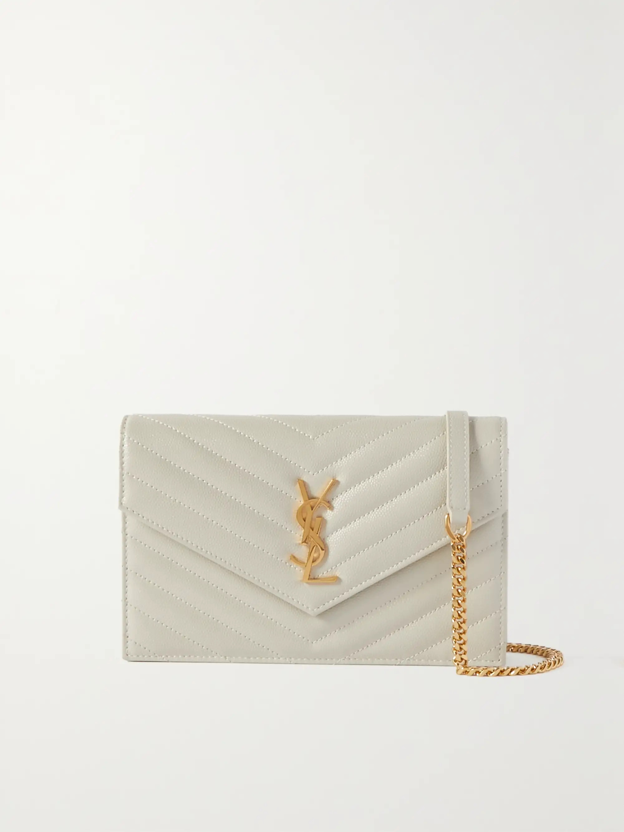 Cassandre quilted textured-leather shoulder bag | NET-A-PORTER (US)