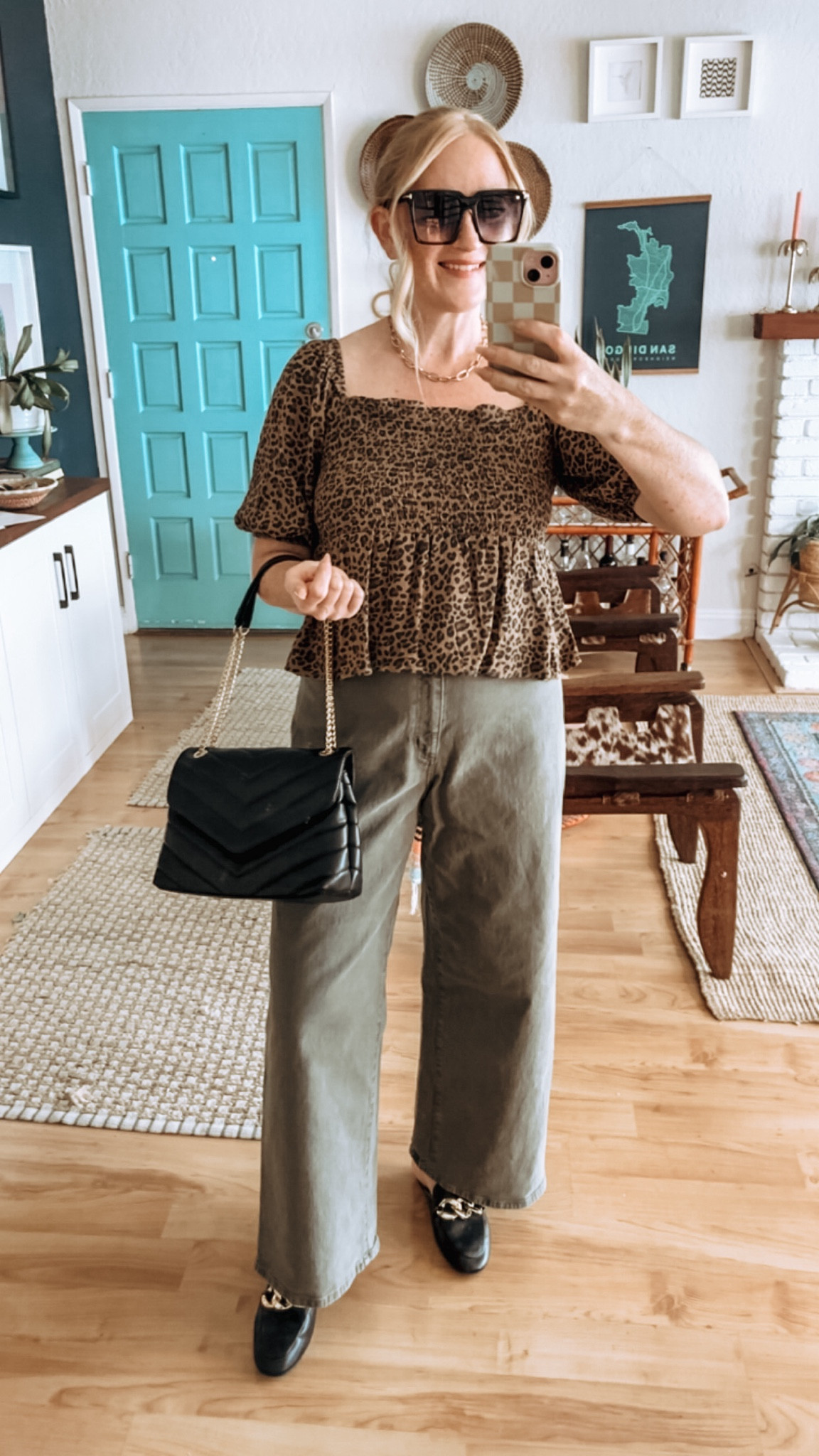 American Eagle leopard top in size L 🐆 Wearing it with some great high waisted pants from Target in size 10 at 150 lbs and 5’7” for reference. 

Fall finds, fall style, fall haul, leopard print, leopard tops, leopard trend, high waisted jeans, high waisted pants, target pants, quilted bag, affordable bag, chain mules, target mules, elevated casual

#LTKMidsize #LTKFindsUnder50 #LTKStyleTip