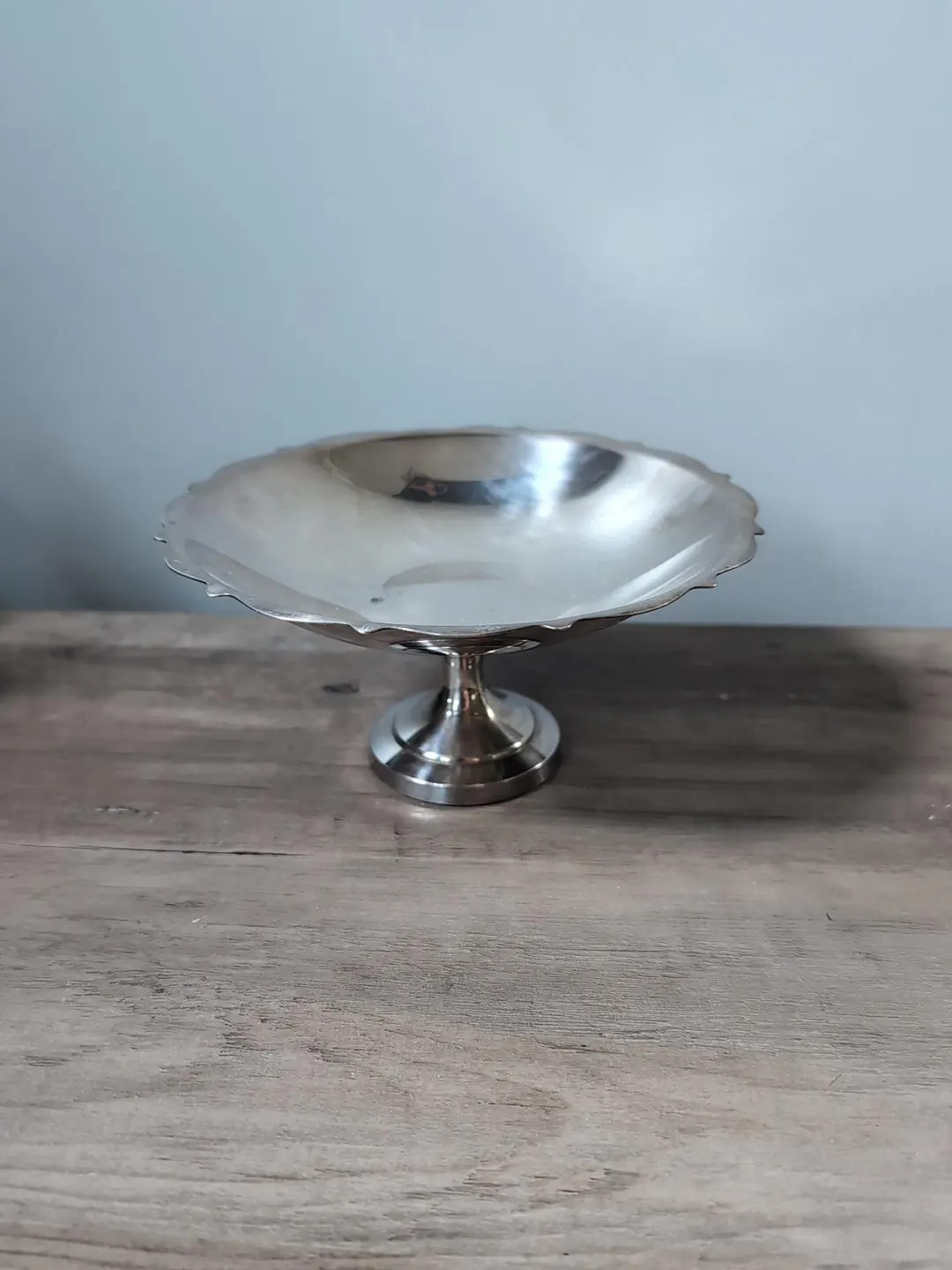 Vintage Silver Pedestal Bowl / Shiny Silver Plated Footed Dish Wm. A. Rogers / Messy Coquette - E... | Etsy (US)