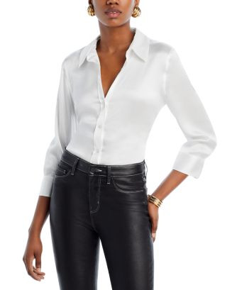 L'AGENCE Dani Silk Charmeuse Blouse  | Bloomingdale's Women | Bloomingdale's (US)