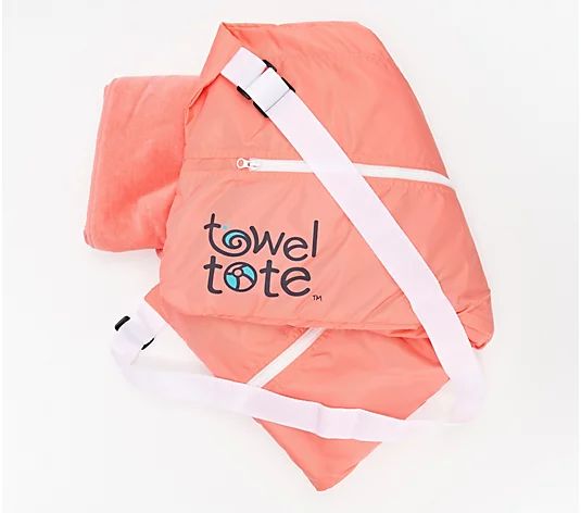 Towel Tote The Beach Towel in a Bag - QVC.com | QVC