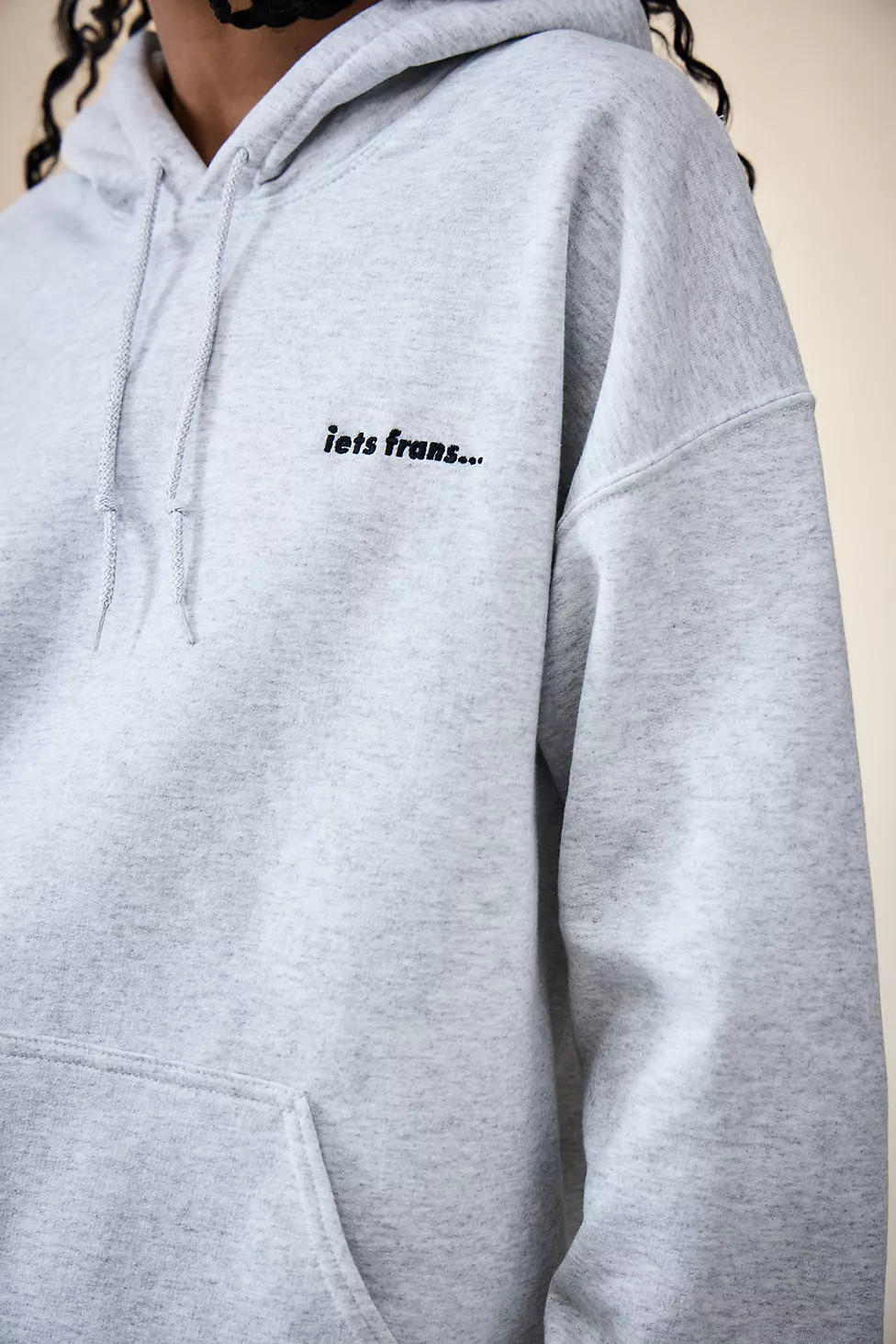 iets frans... Grey Marl Hoodie | Urban Outfitters (EU)