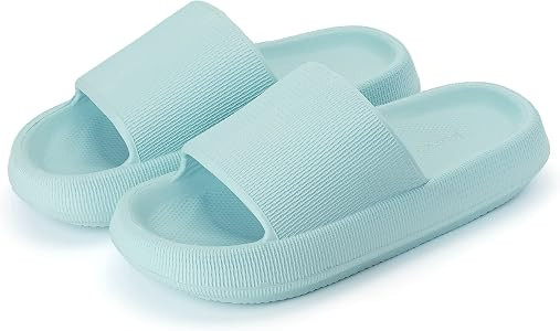 Amazon.com | Joomra Pillow Slippers for Women Massage Recovery Foam Cloud House Shower Summer EVA... | Amazon (US)