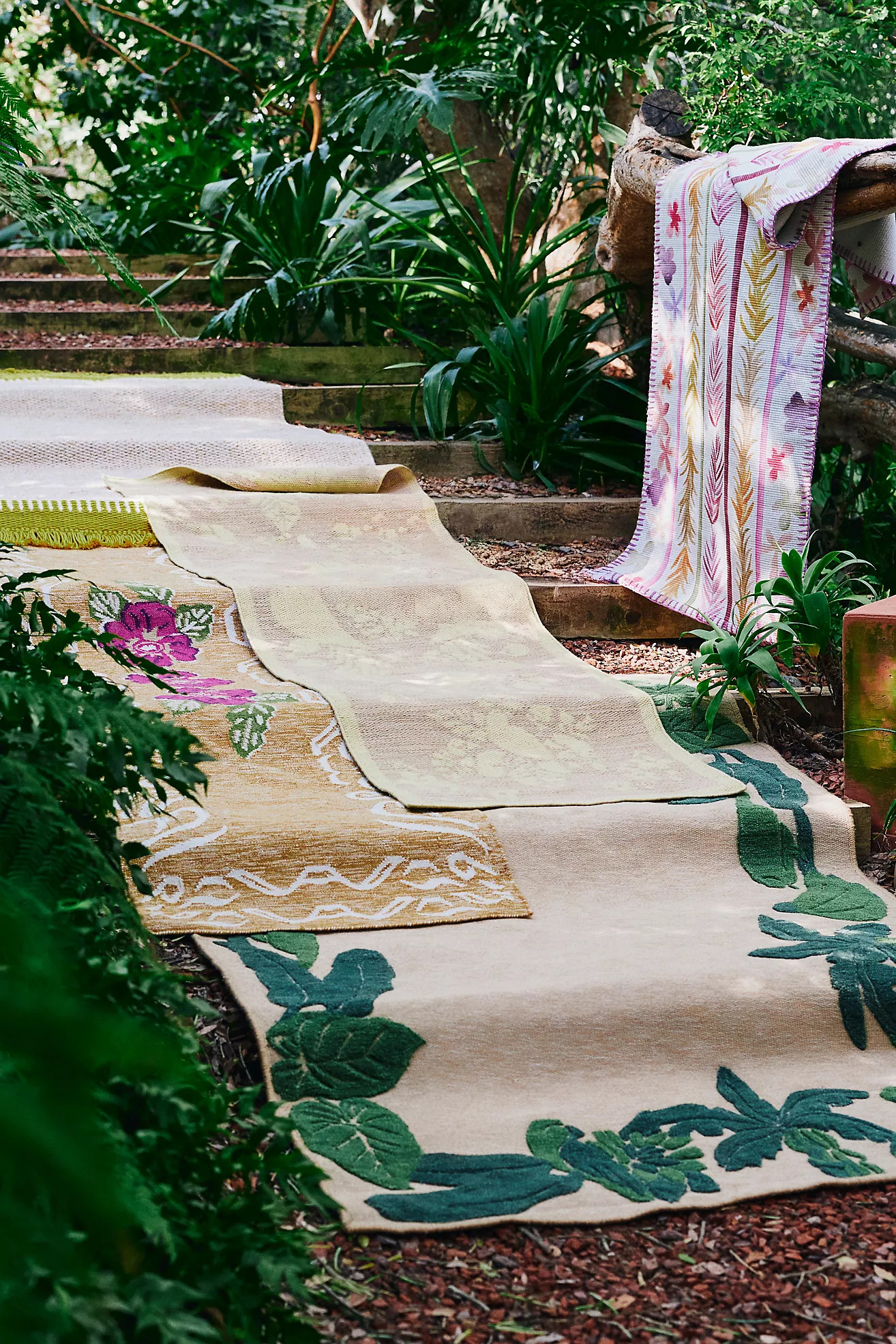 Farm Rio x Anthropologie Tufted Indoor/Outdoor Bananas Rug | Anthropologie (US)