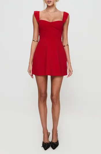 Landon Lace-Up Minidress | Nordstrom