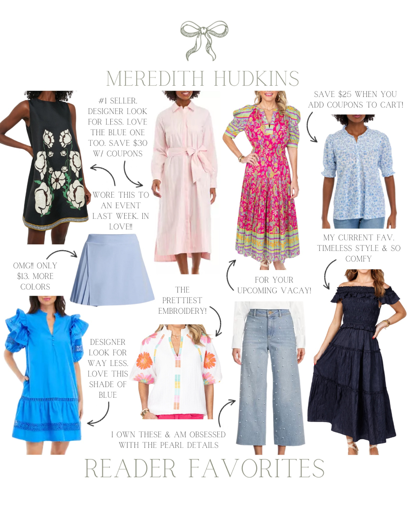 Avara, Belk, Antonio Milani, Dillards, Tuckernuck, preppy, classic, timeless, Walmart, Meredith Hudkins, blue dress, black dress, wedding guest dress, designer look for less, designer inspired, high end, look for less, mini dress, midi dress, maxi dress, blue dress, pink dress, striped dress, crop jeans, tennis skirt, skirt, embroidered top 

#LTKsalealert #LTKstyletip #LTKfindsunder50