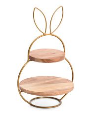 2-Tiered Bunny Shaped Server | TJ Maxx