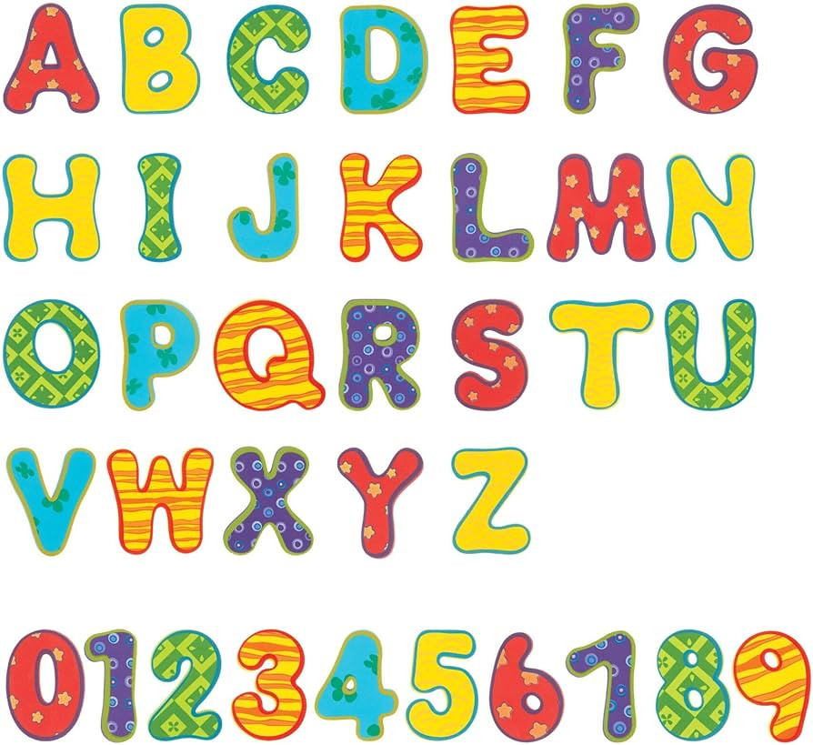 Nuby Floating Bath Tub Alphabet and Numbers Set - Soft Foam Waterproof Letters and Numbers - 36 P... | Amazon (US)