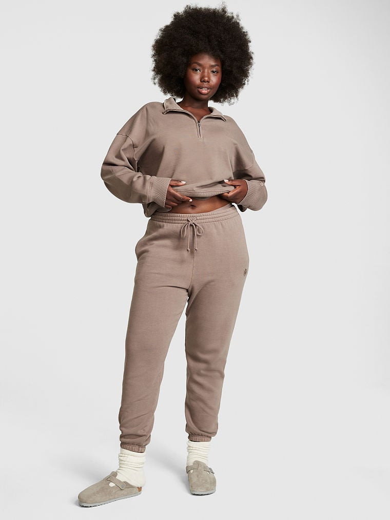 Premium Fleece Half-Zip Sweatshirt - Apparel - PINK | Victoria's Secret (US / CA )