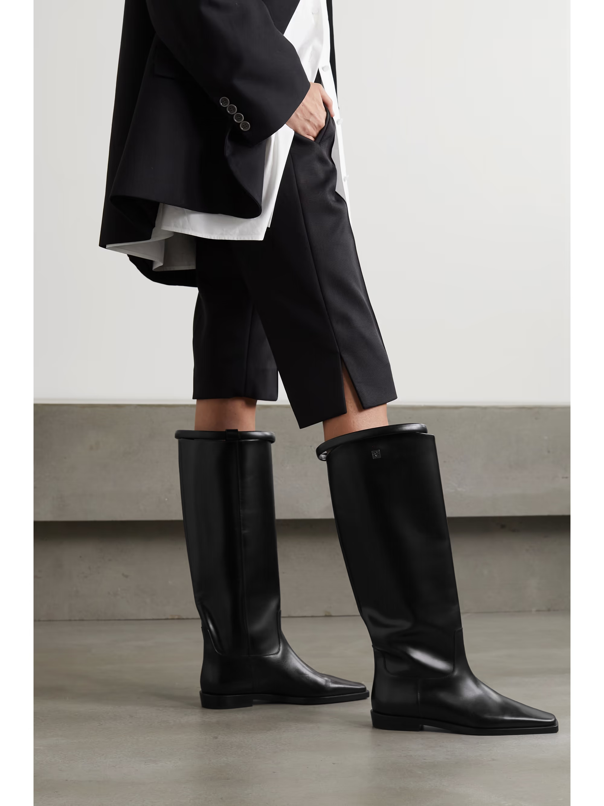 + NET SUSTAIN The Riding leather knee boots | NET-A-PORTER (US)