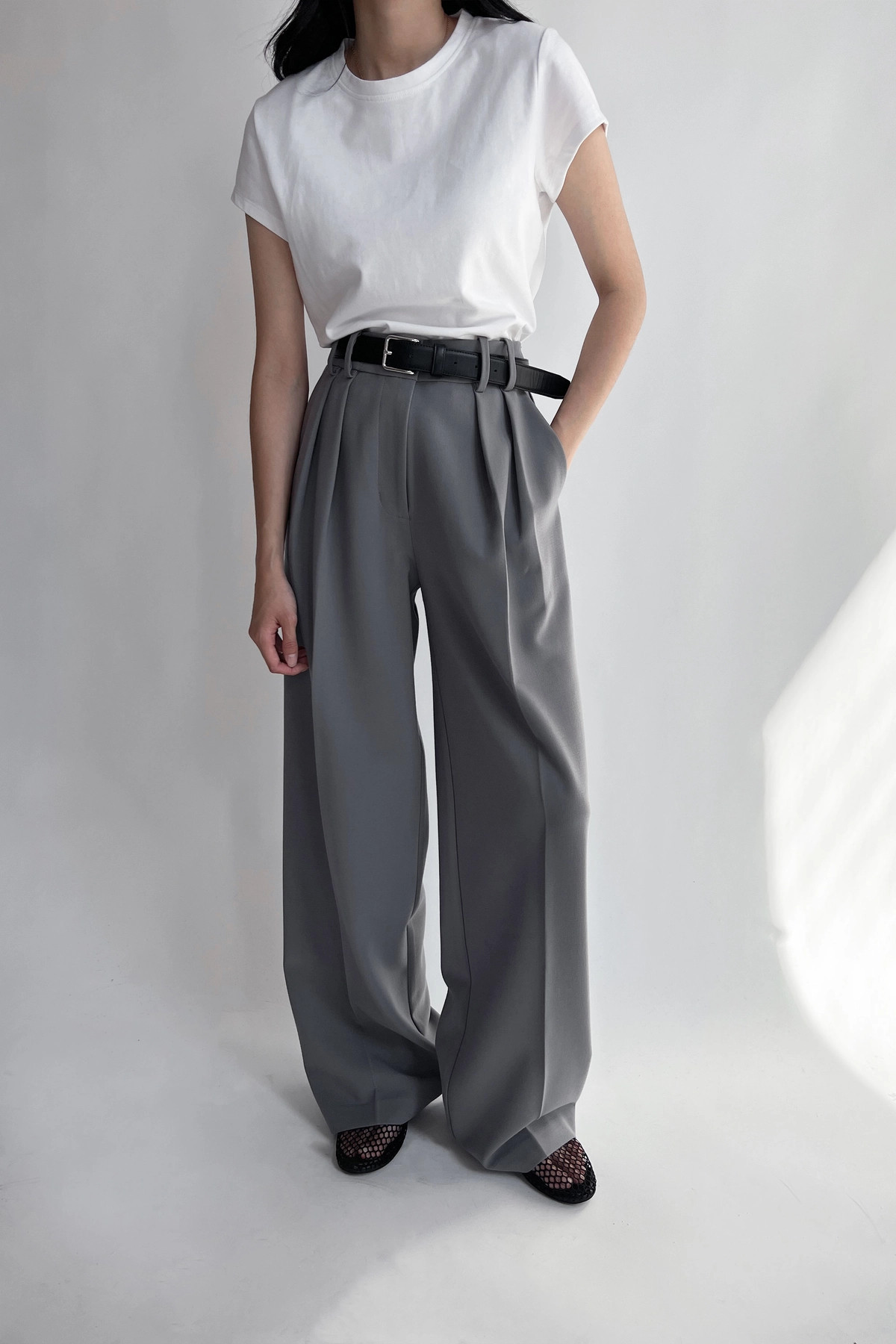 WIDE LEG TROUSER | OAK + FORT
