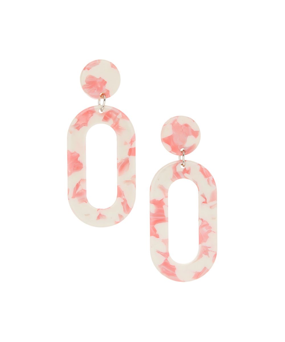 Pink & 14k Gold-Plated Transom Drop Earrings | zulily