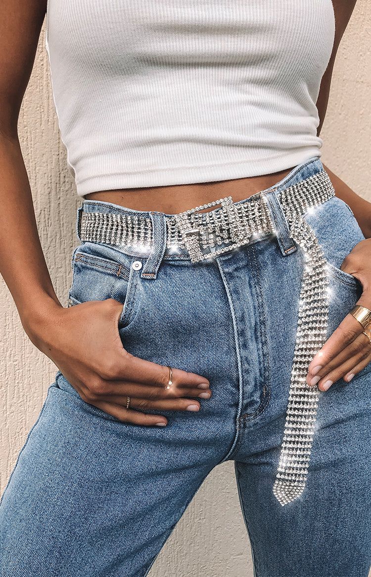 Eclat Kylie Diamonte Belt - One size | Beginning Boutique (AU)