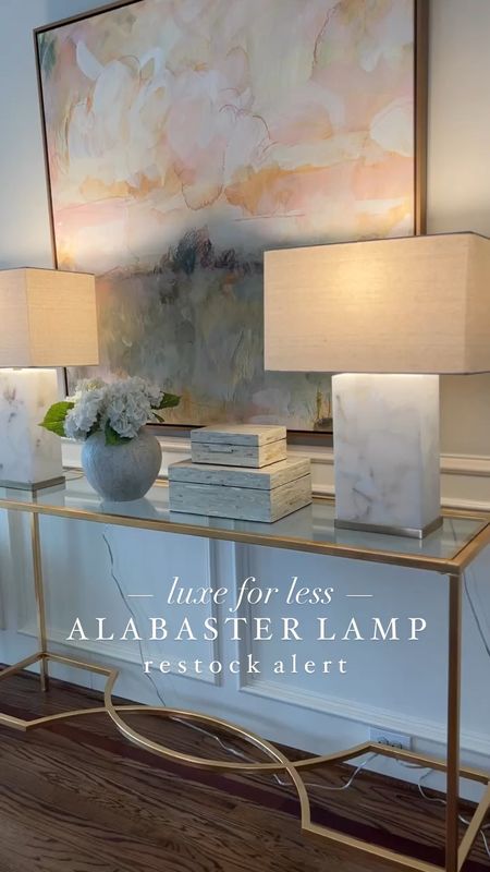 My gorgeous alabaster lamps have been restocked!! Selling on other sites or over 2x the price  

#LTKhome #LTKsalealert #LTKstyletip