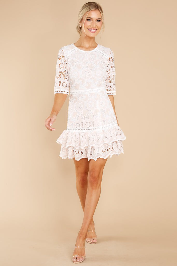 All About That Lace Pale Pink Dress | Red Dress 