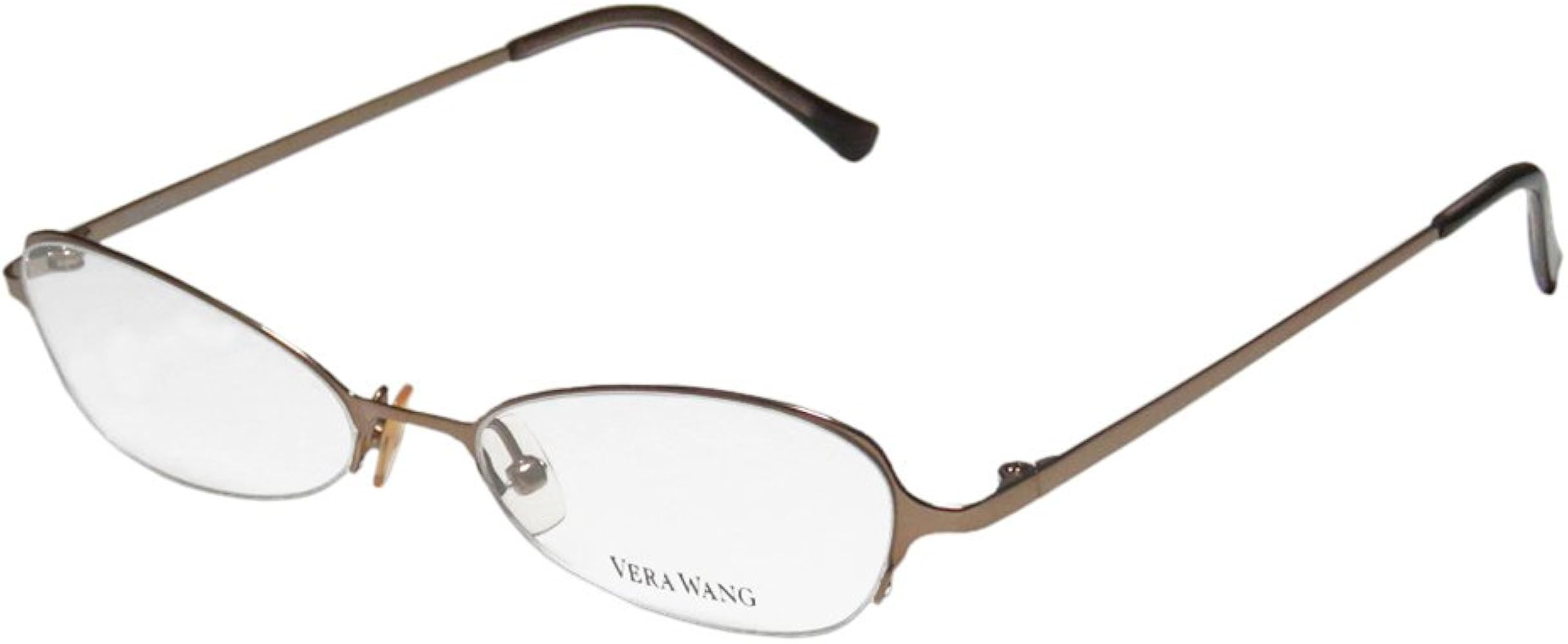 Vera Wang V100 For Ladies/Young Women/Girls CatEye Shape Half-Rimless Lightweight Eyeglasses/Spec... | Amazon (US)