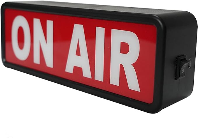 ON AIR Light Sign Recording Sign Studio Warning Signfor (Studio/Home Studio/Company/Desk or Wall ... | Amazon (US)