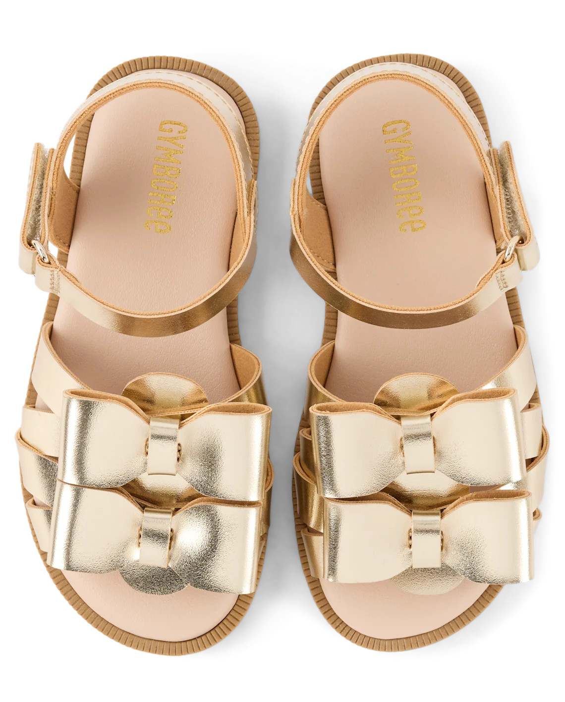 Girls Metallic Bow Sandals - Little Essentials - METALLIC | Gymboree | Gymboree