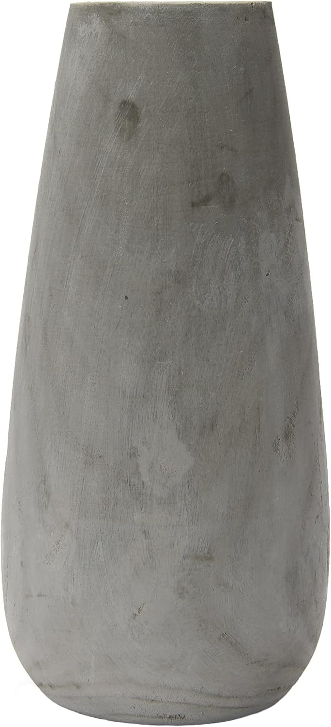 Creative Co-Op Paulownia Wood Grey Wash Vase | Amazon (US)
