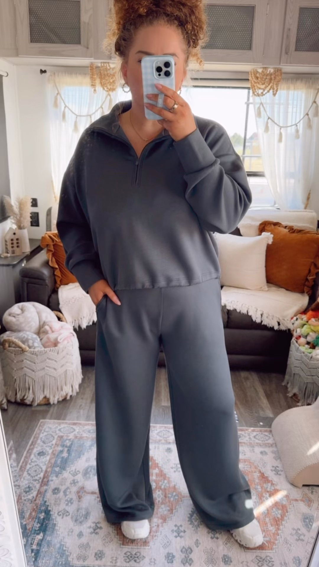 Cozy travel day set for those in between weather moments 🤍 green two piece set | nordstrom set | cozy travel outfit | athleisure set outfit | matching lounge set | airport outfit idea | comfy travel outfit | white on cloud sneakers | casual travel style | lightweight layers outfit | transitional weather outfit | easy matching set | elevated loungewear | comfy chic outfit | grab and go outfit ✨

#LTKootd #LTKgrwm #LTKdayinmylife

#LTKootd #LTKgrwm #LTKdayinmylife