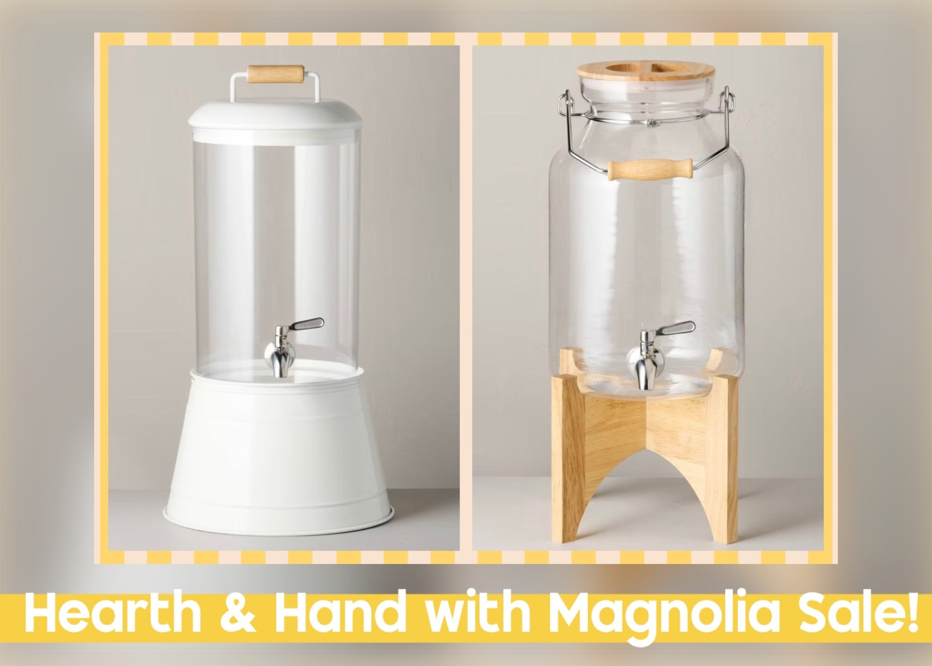 Both of these excellent Hearth & Hand with Magnolia Beverage Dispensers are down to only  $20.99 today at Target - normally $34.99! Excellent deal for an item that definitely comes in handy at Summer gatherings - lowest pricing of the year 🍋

#LTKSaleAlert #LTKHome #LTKSeasonal