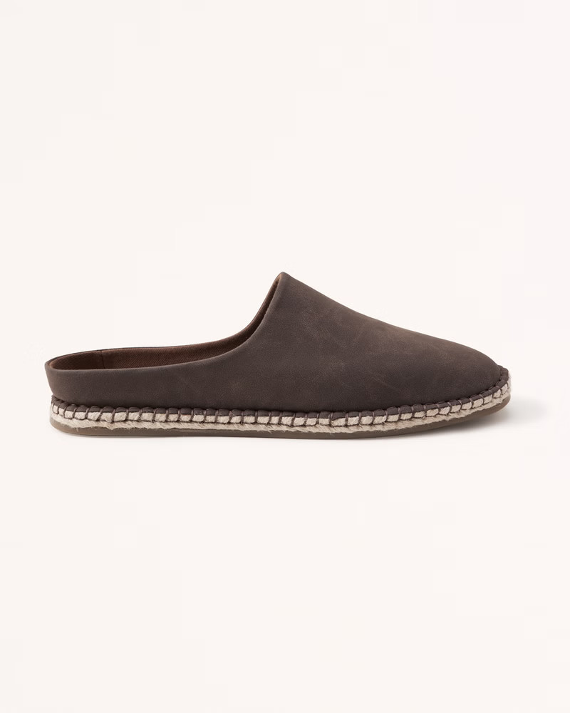 Suede Espadrille Slides | Abercrombie & Fitch (US)