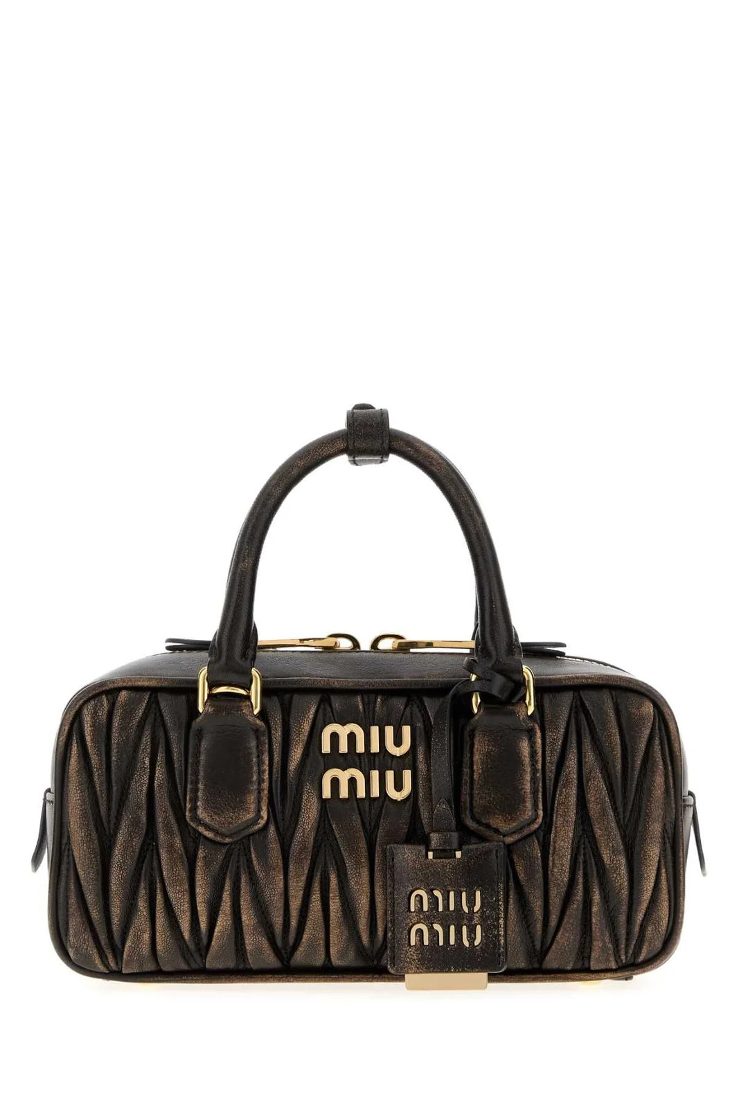 Miu Miu Matelassé Zipped Handbag | Cettire Global