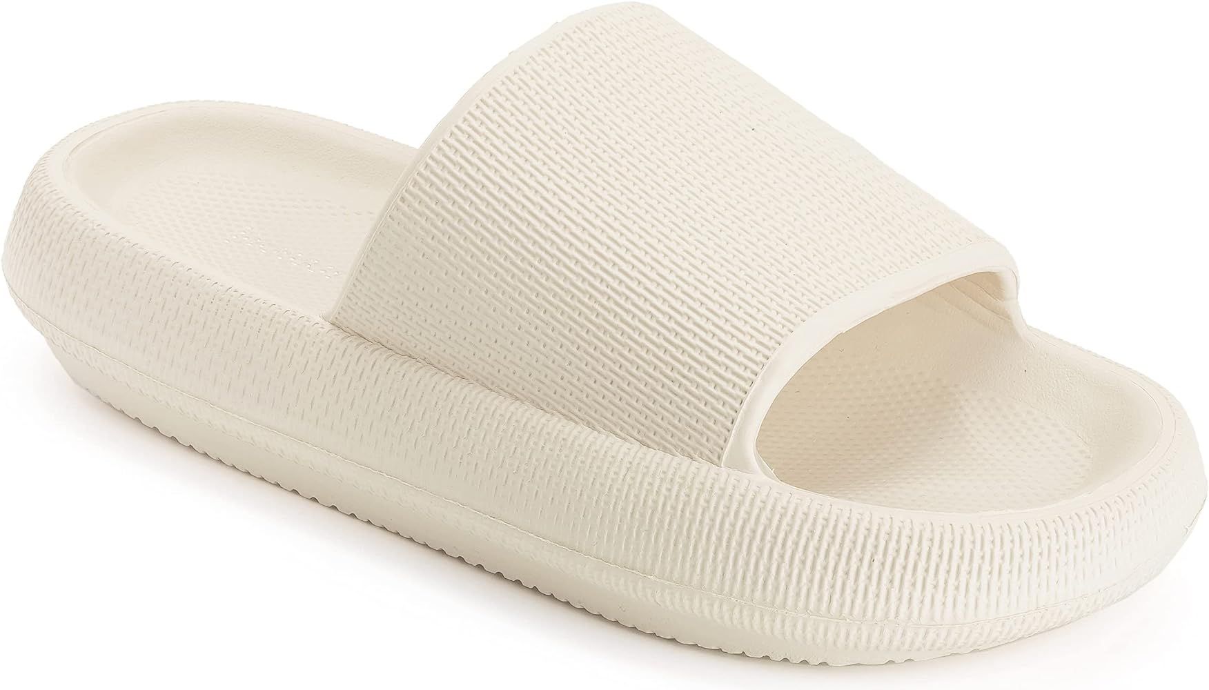 Joomra Pillow Slippers for Women and Men Non Slip Quick Drying Shower Slides Bathroom Sandals | Ultr | Amazon (US)