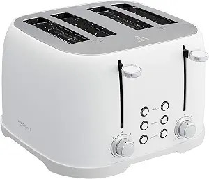Amazon Basics 4-Slot Toaster, White | Amazon (US)
