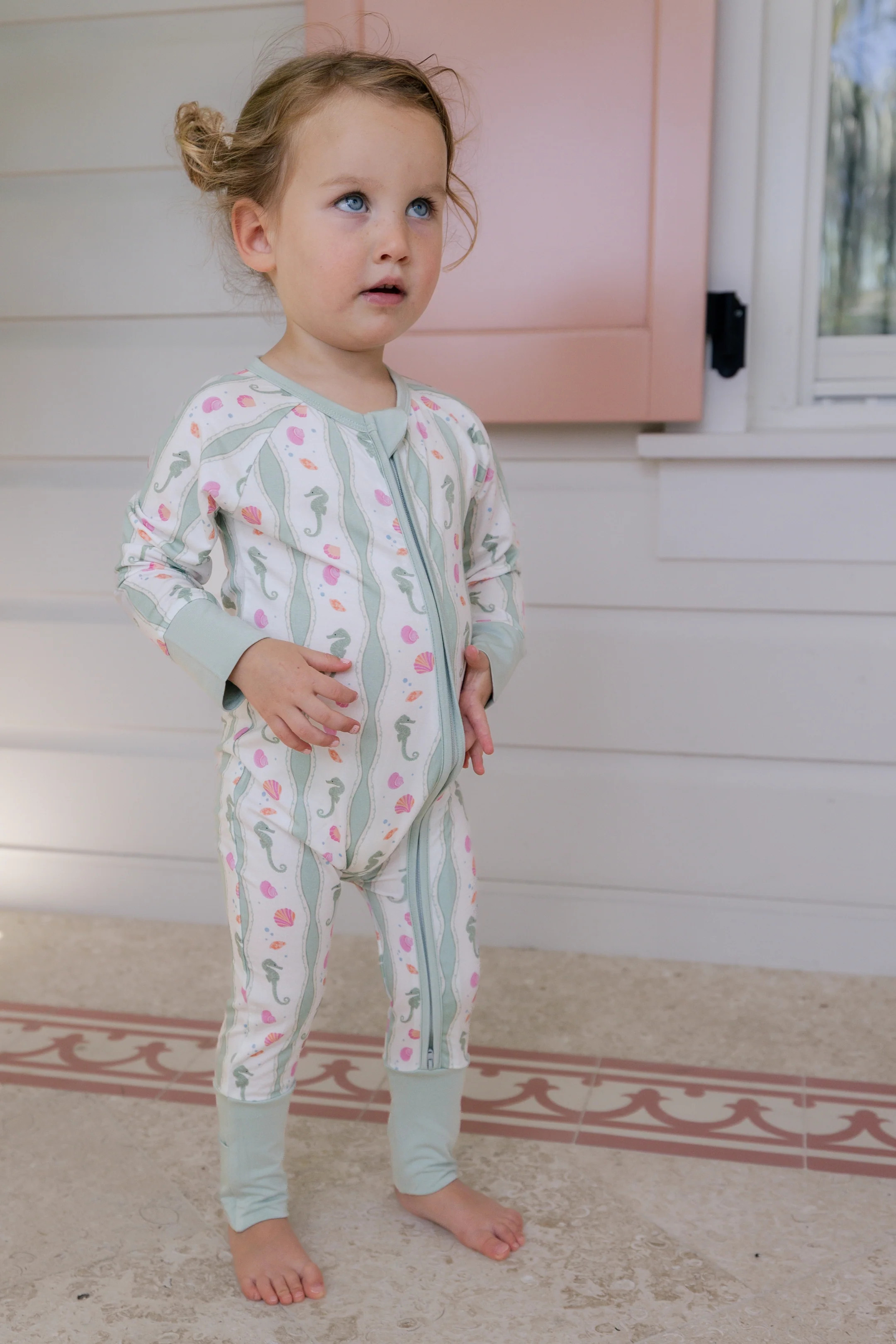 Shoreline Dreams Zipper Romper | Bamboo Baby Pajamas | In My Jammers | In My Jammers