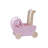 LINE Baby Doll Wooden Pram In White, Toddler Walking Toy | Amazon (US)