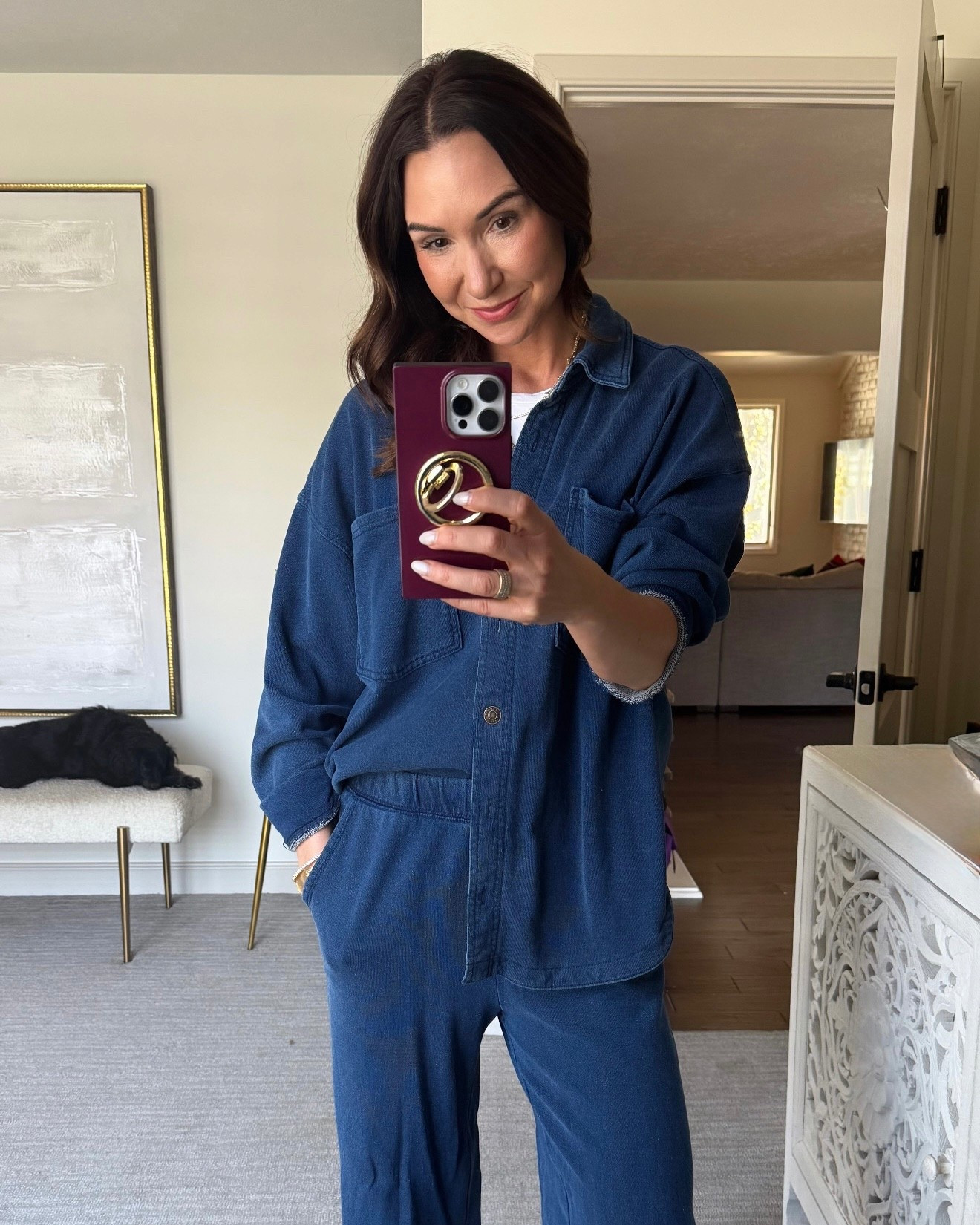 The most comfortable denim knit set. 


#LTKdayinmylife #LTKootd #LTKFindsUnder100