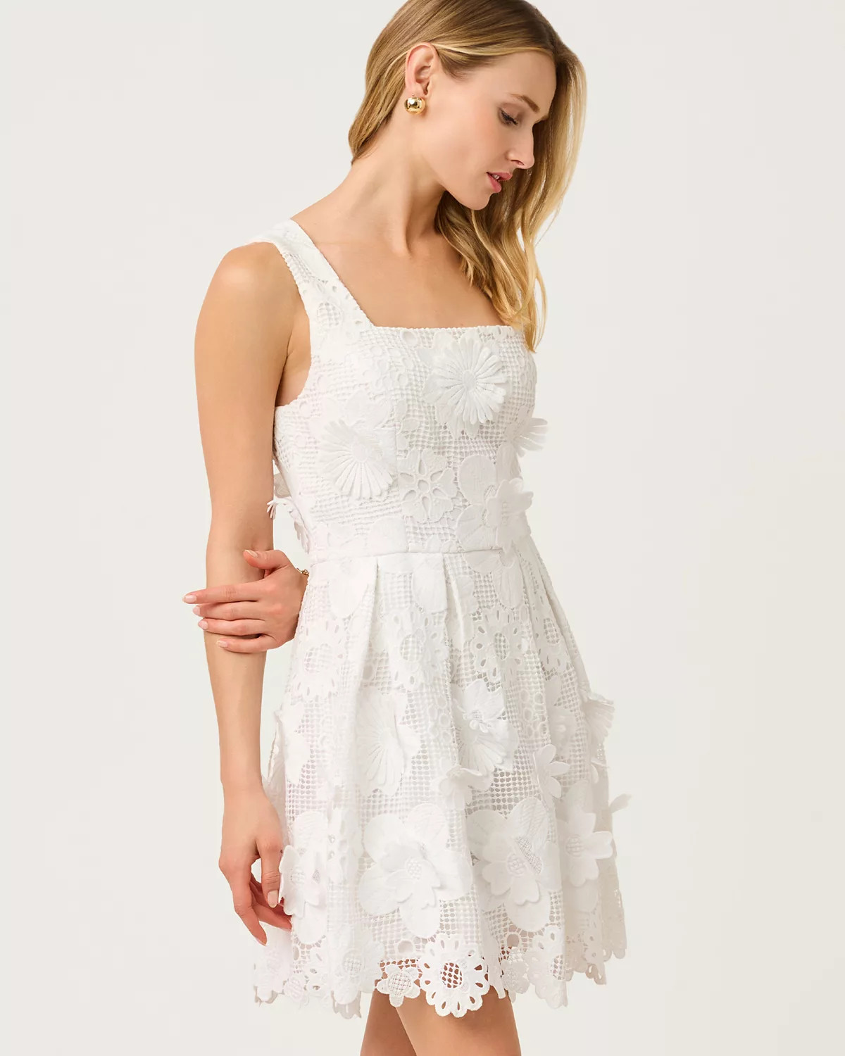 Cindy Skirted Lace Romper | Lilly Pulitzer