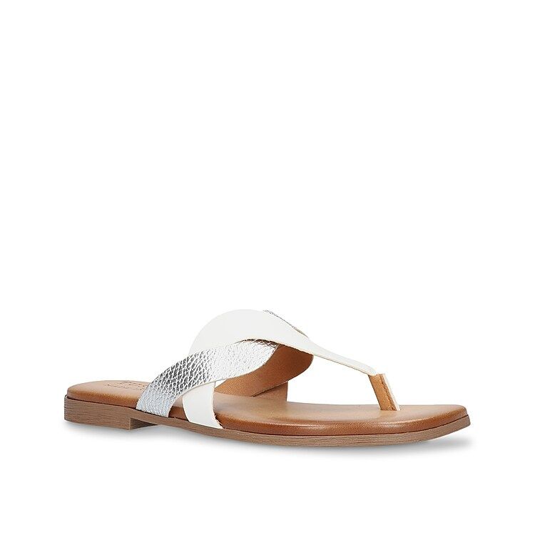 Easy Street Abriana Flip Flop - Women's - White - Flat Flip Flop | DSW