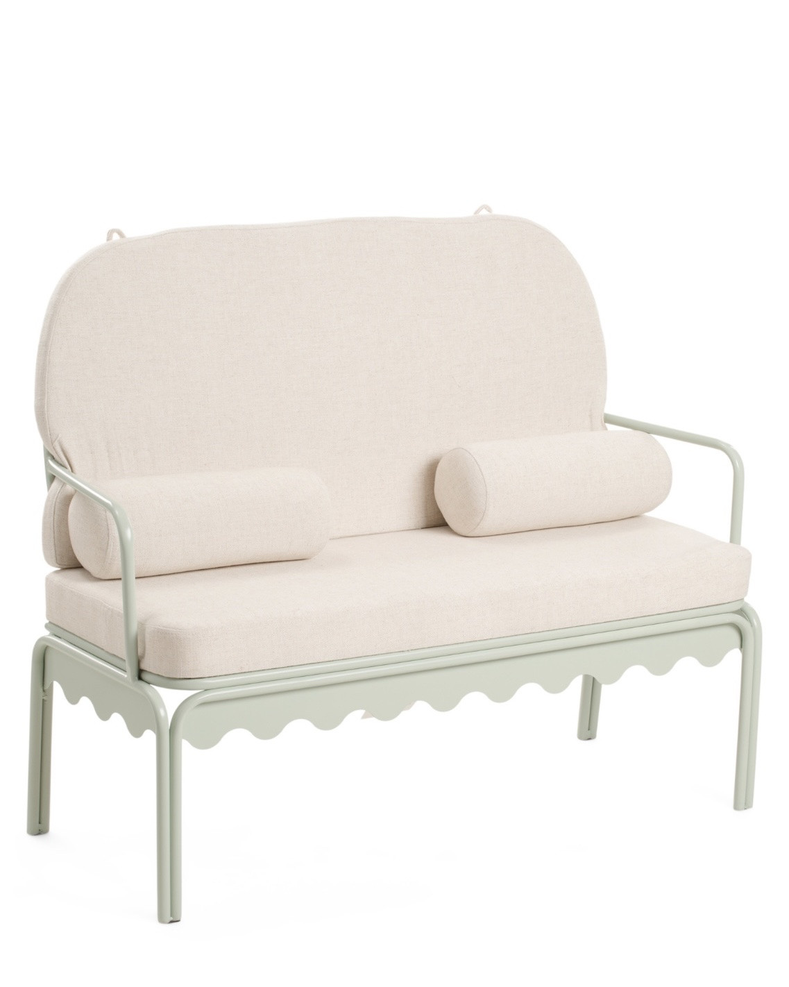 LILLIAN AUGUST
40in Outdoor Scalloped Frame Settee With Cushions

@Marshalls

#LTKSaleAlert #LTKHome #LTKSeasonal