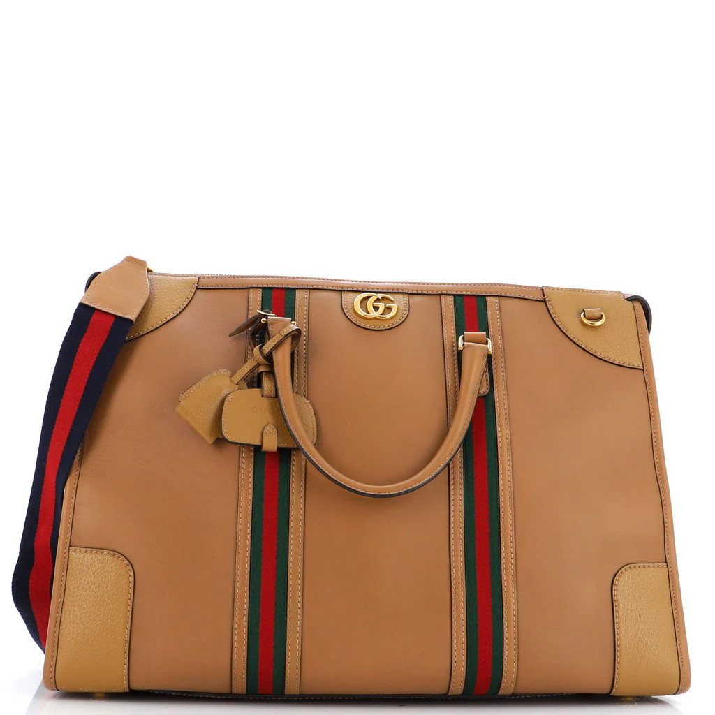 Bauletto Duffle Bag Leather Extra Large | Rebag