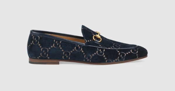 Men's Gucci Jordaan GG velvet loafer | Gucci (US)