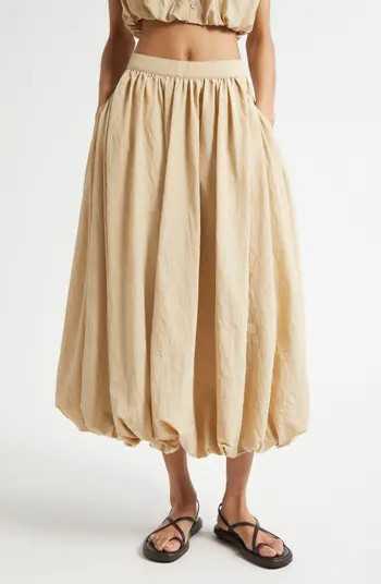 Cinq à Sept Allinae Bubble Hem Nylon Skirt | Nordstrom | Nordstrom
