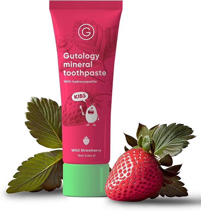 Gutology Kids Natural Probiotic Hydroxyapatite Toothpaste Fluoride Free Toothpaste Remineralising... | Amazon (US)