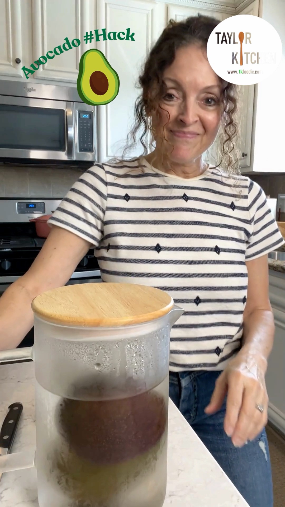 I've used this great #hack for avocados 🥑 for quite some time & it hasn't failed me yet.
I know we leave avocados on the counter until they're perfectly ripe, but then what?  Use immediately in a mound of guacamole?  What if you're not ready to do that yet or you taco 🌮 Tuesday is a week away?

Simple submerge in a glass or pitcher of cold water & store in the fridge.  You've just sealed in freshness for a couple of weeks.  😊

 

 #LTKstorytime #LTKfoodie #LTKHome