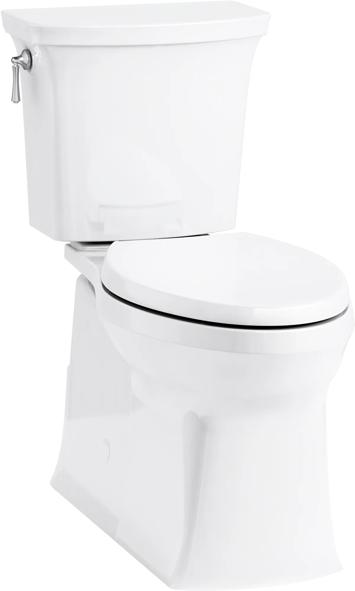 KOHLER Corbelle White Elongated Chair height 12-in Rough-In WaterSense 1.28 GPF 2-piece Toilet | K-5709-0 | Lowe's