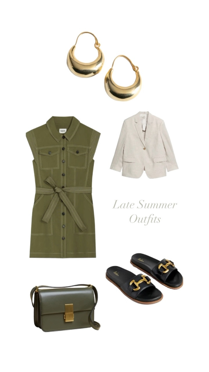 Khaki Dress and accessories 

#LTKeurope #LTKSeasonal #LTKstyletip