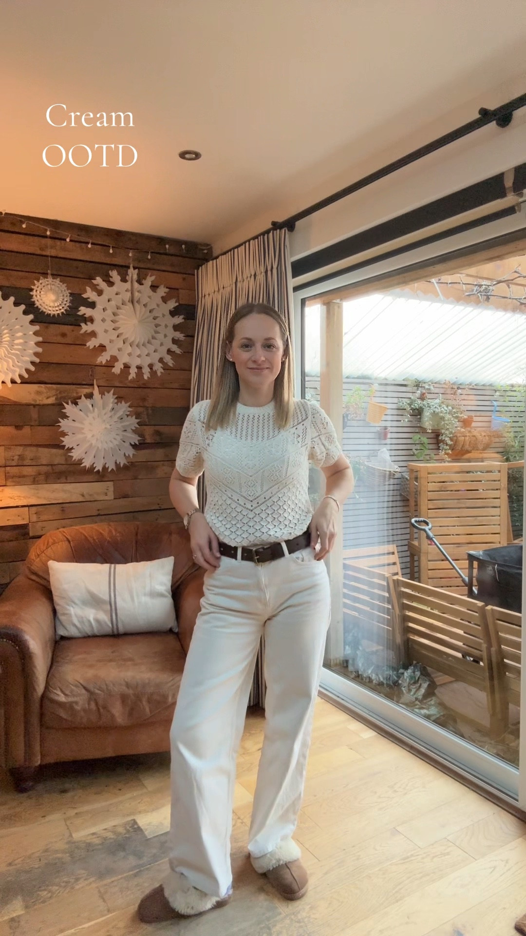 Cream OOTD