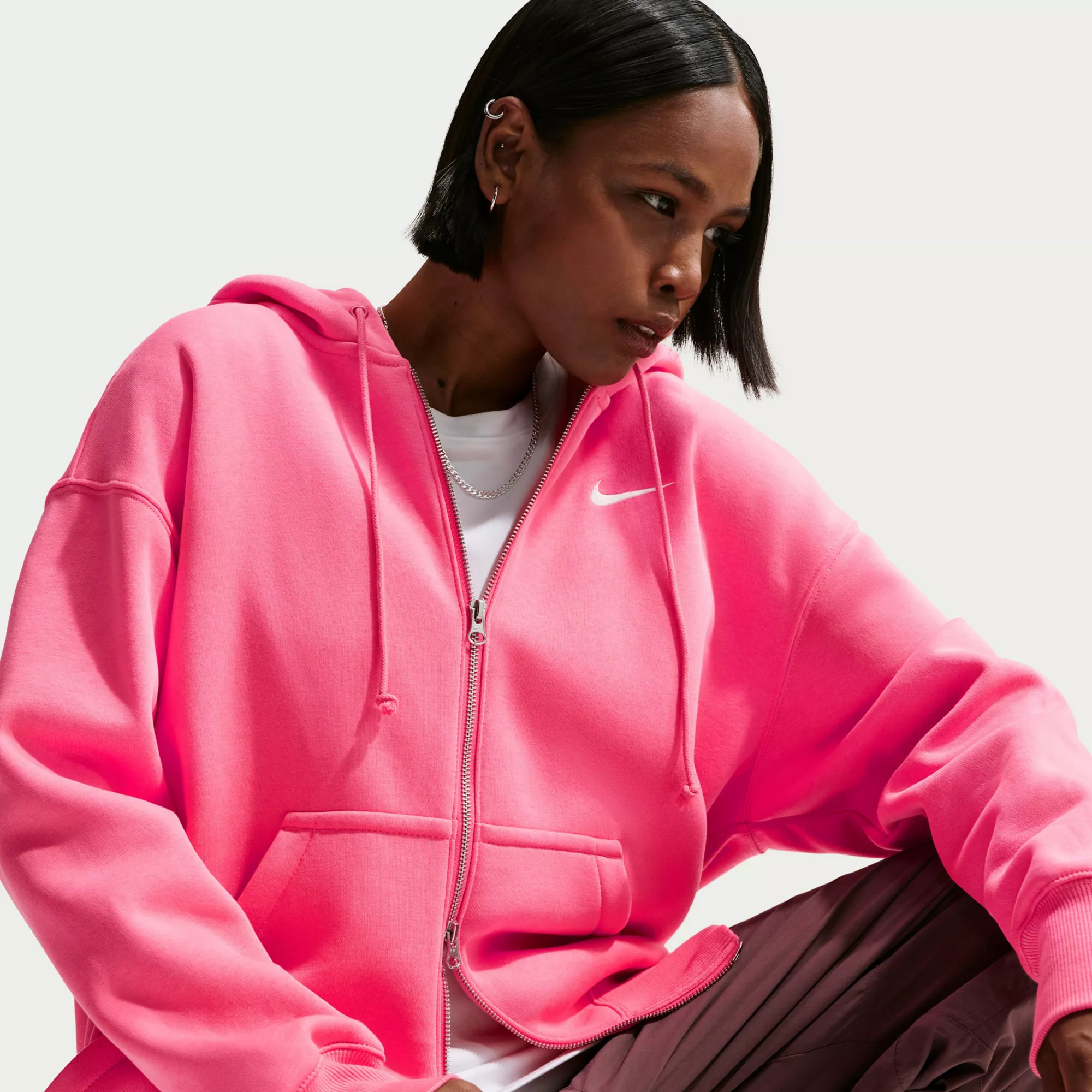 Nike Women's Sportswear Phoenix Fleece Oversized Full-Zip Hoodie | DICK'S Sporting Goods