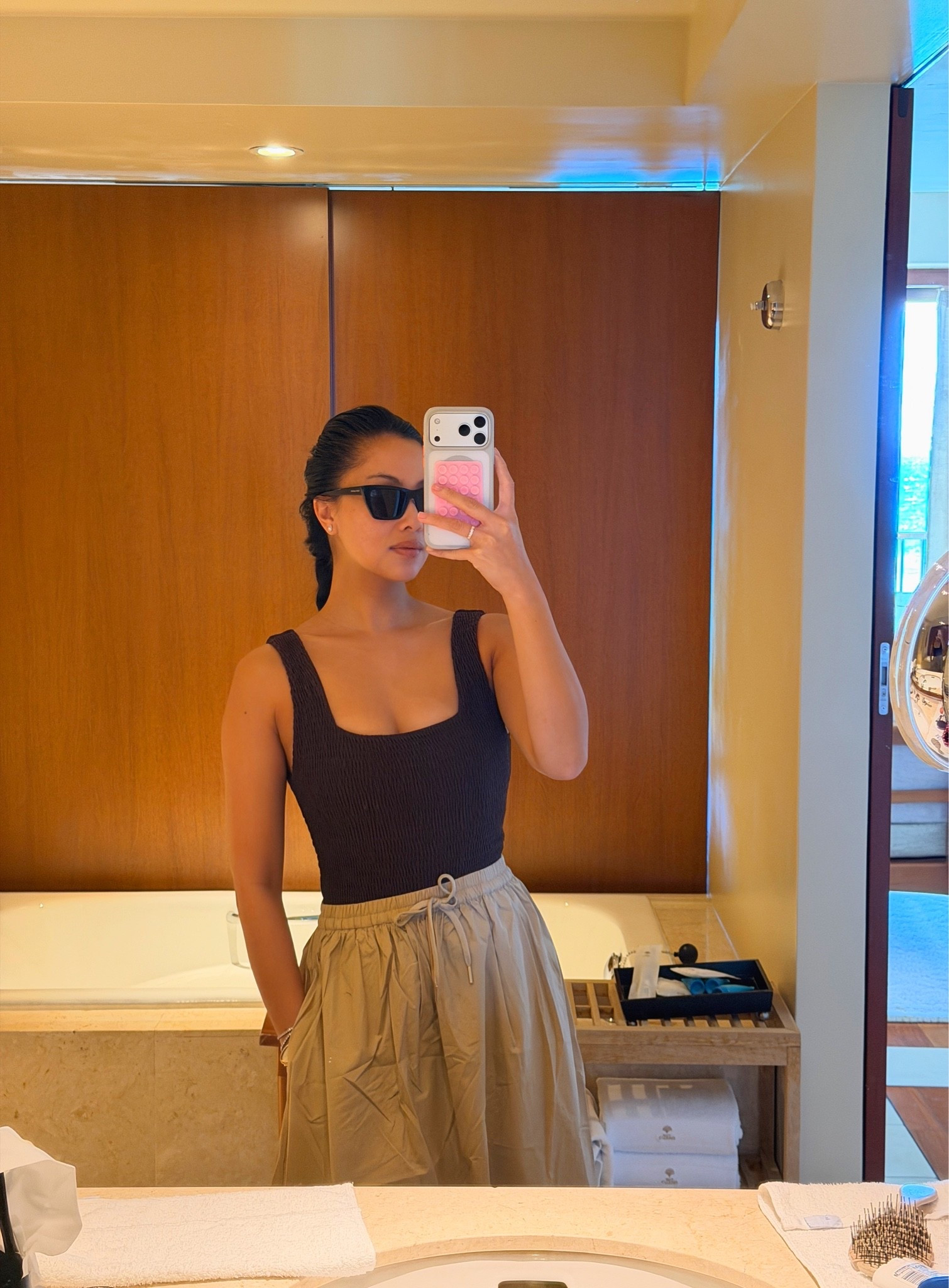 Details for beach outfit in Japan