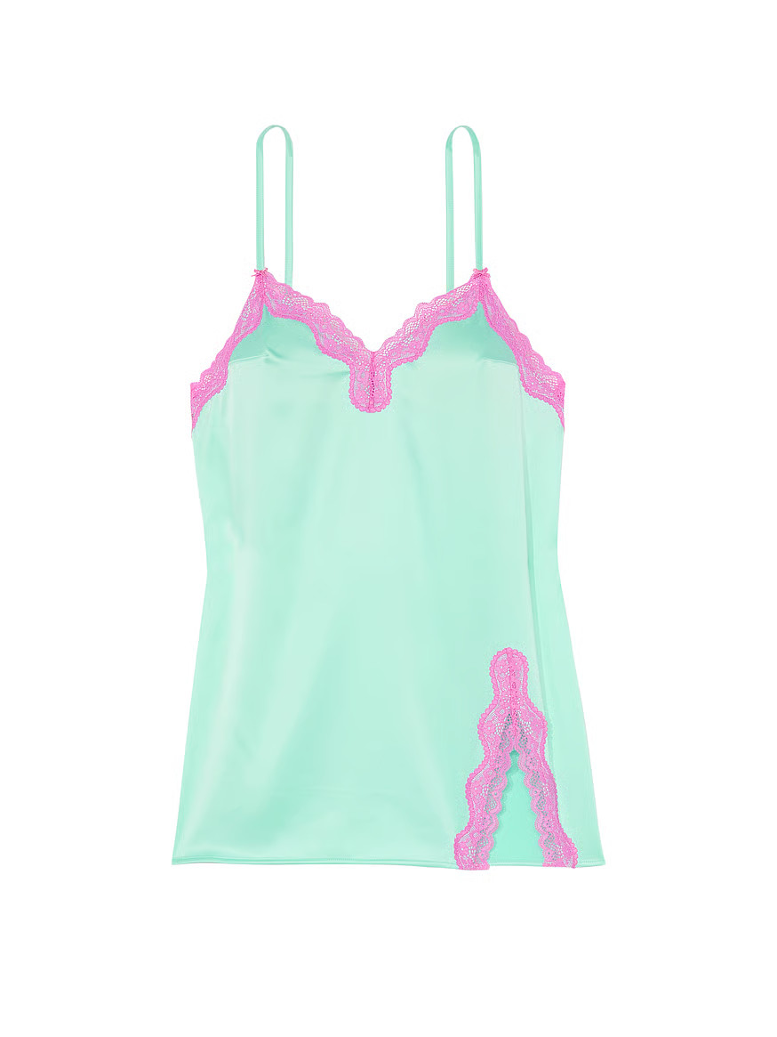 Tease Satin Lace-Trim Mini Slip | Victoria's Secret (US / CA )