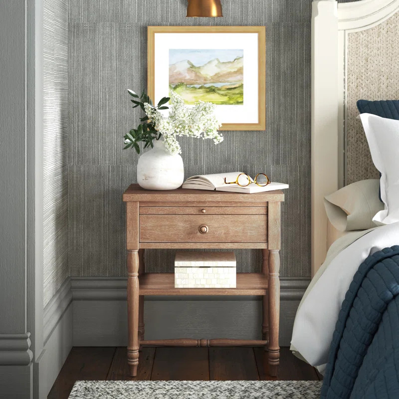 Jodie Solid + Manufactured Wood Nightstand | Wayfair North America